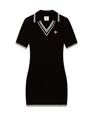 Viscose V Neck Polo Dress
