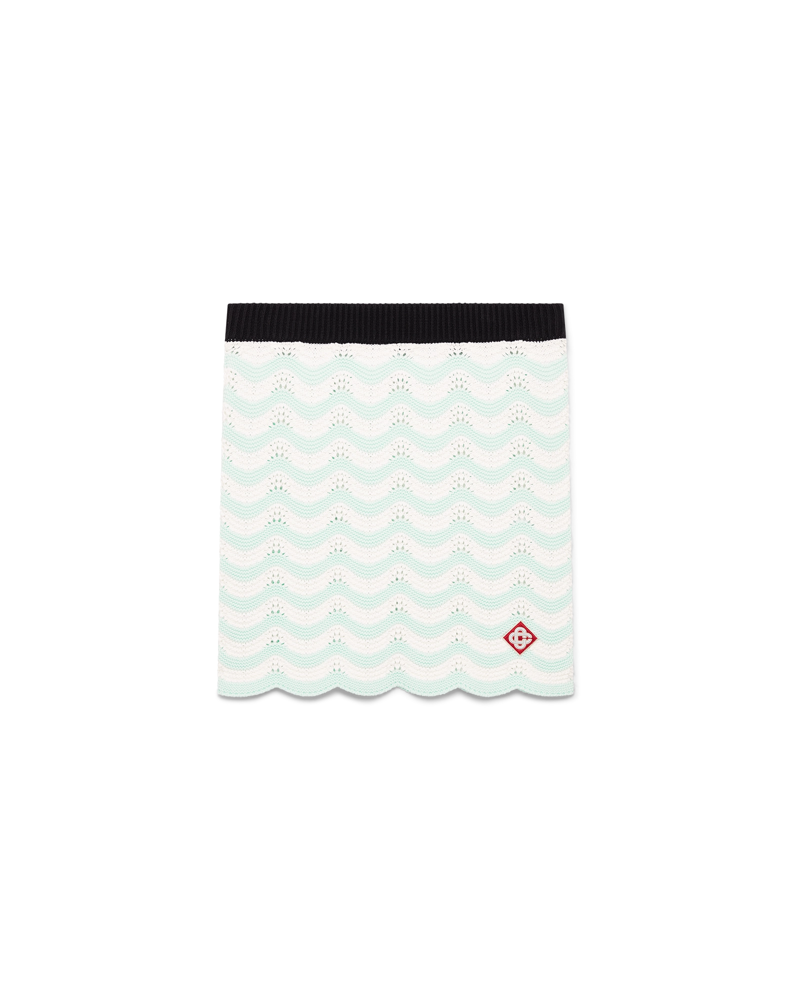 Cotton Wave Crochet Mini Skirt