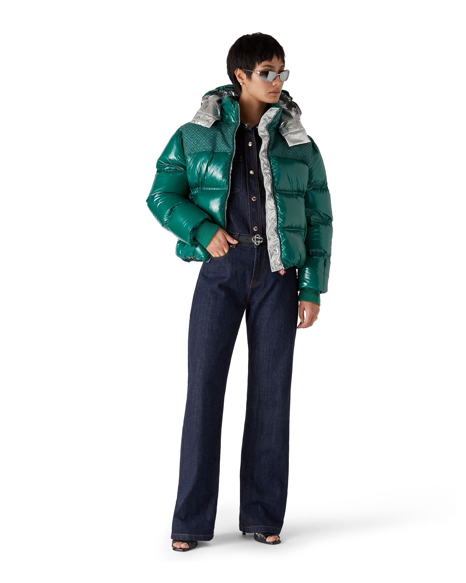 Nylon Puffer Down Jacket