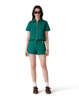 Cotton Monogram Jacquard Cropped Shirt