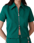 Cotton Monogram Jacquard Cropped Shirt