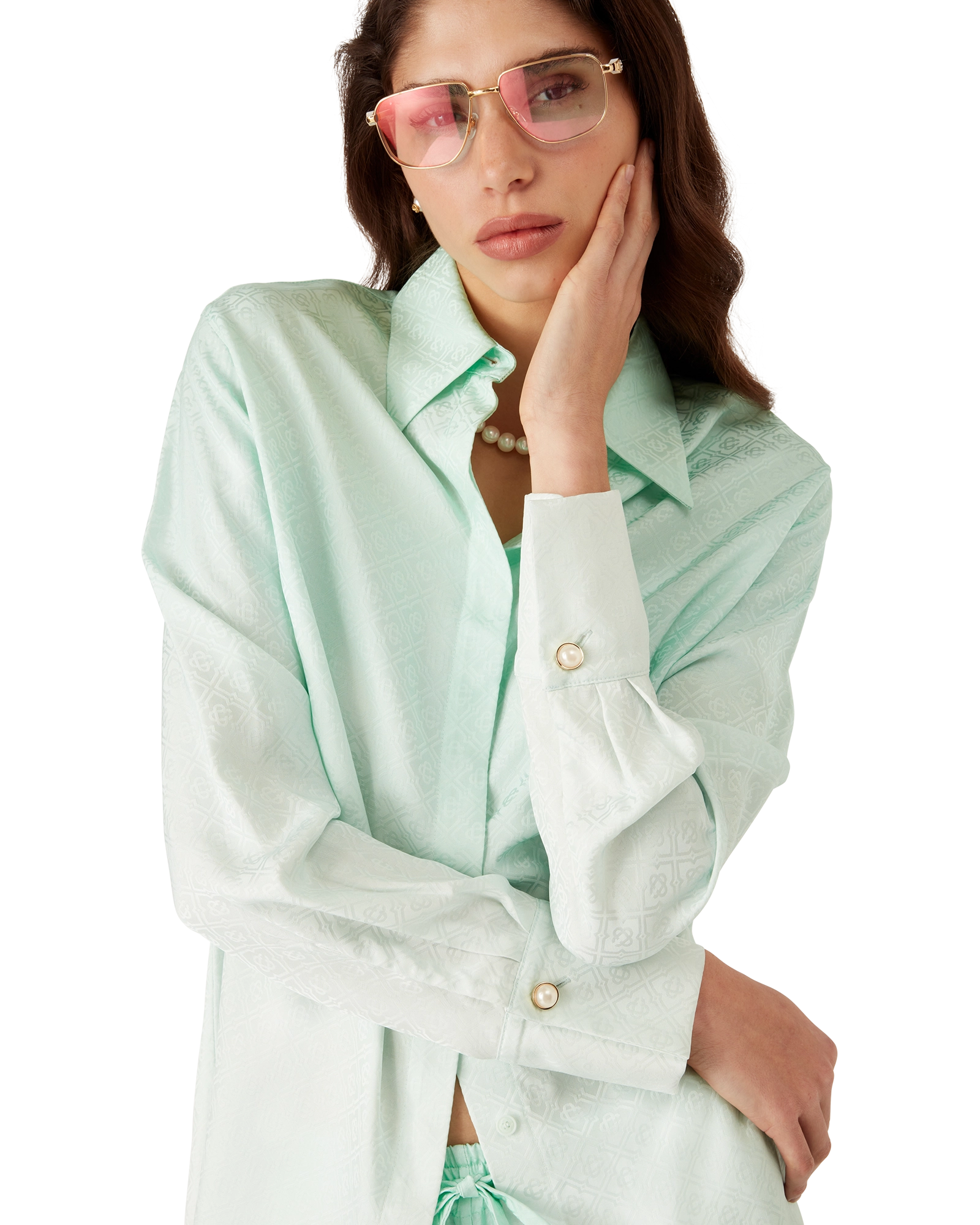 Gradient Monogram Jacquard Shirt