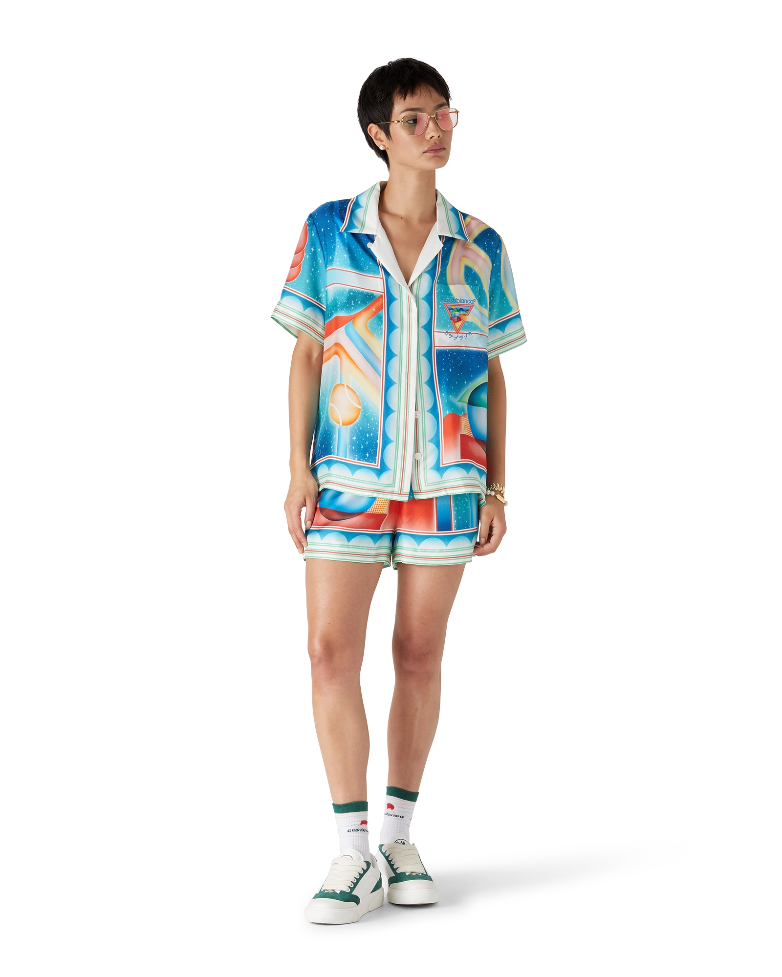 Galaxy Court Silk Short Sleeve Shirt