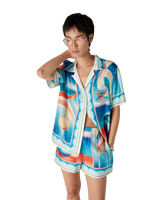 Galaxy Court Silk Short Sleeve Shirt