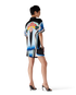 Gradient Mountain Short Sleeve Silk Shirt