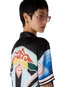 Gradient Mountain Short Sleeve Silk Shirt