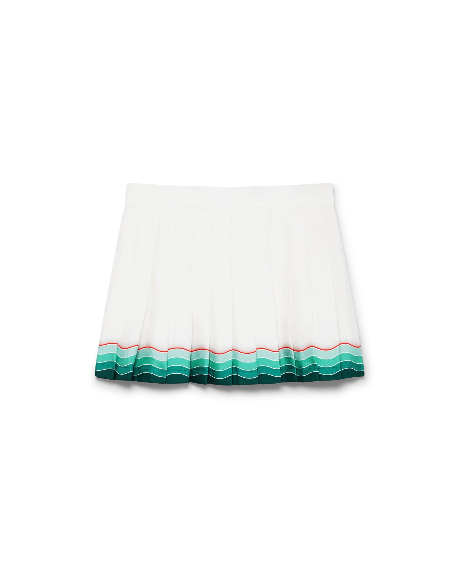 Tennis Pleated Silk Pleated Mini Skirt