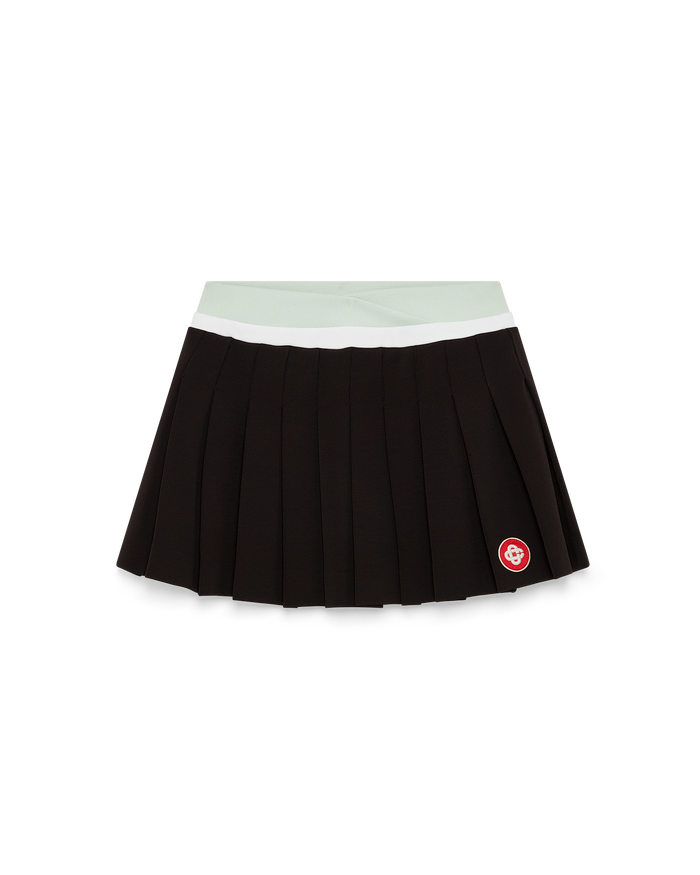 Scuba Pleated Mini Skirt