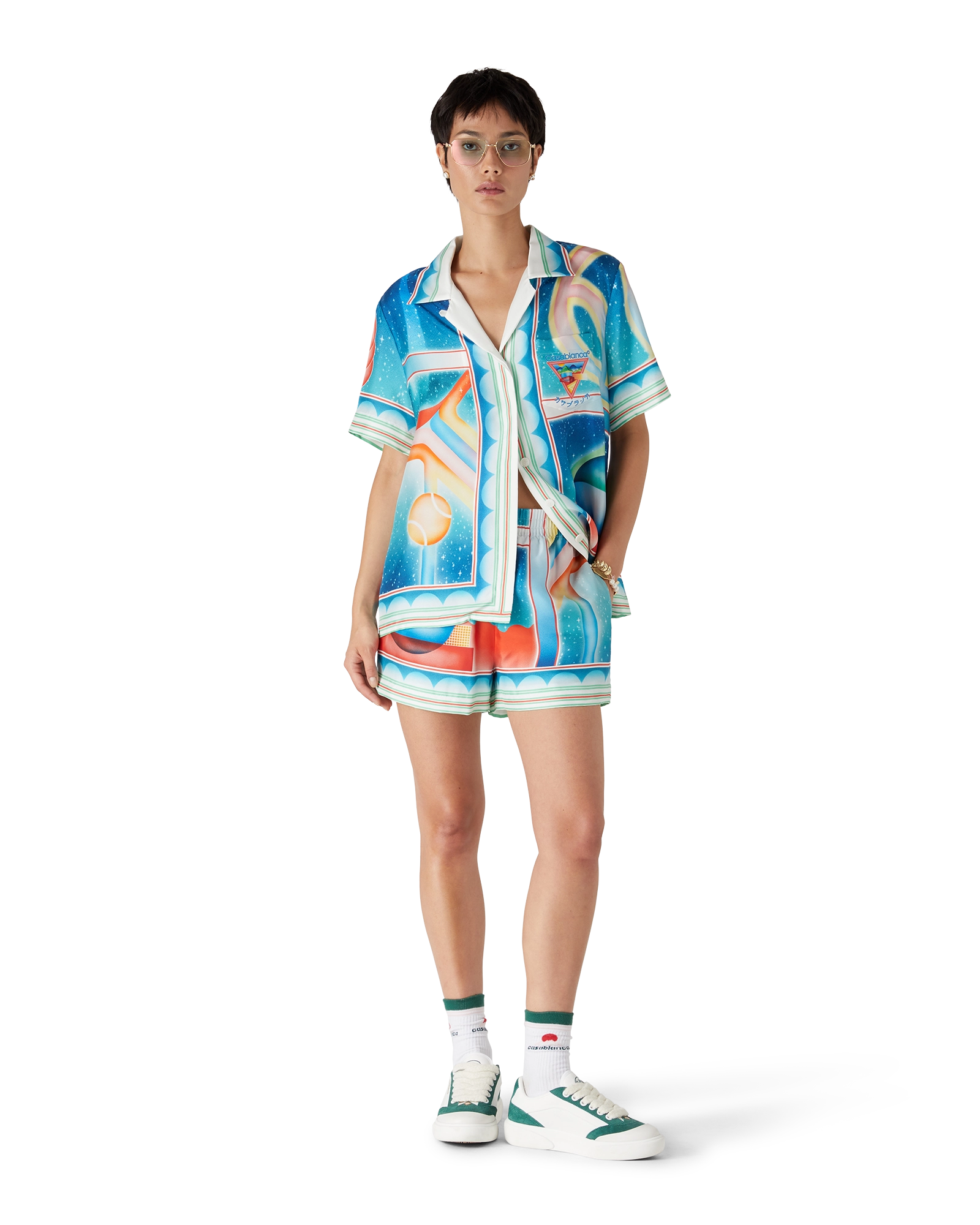 Galaxy Court Silk Shorts