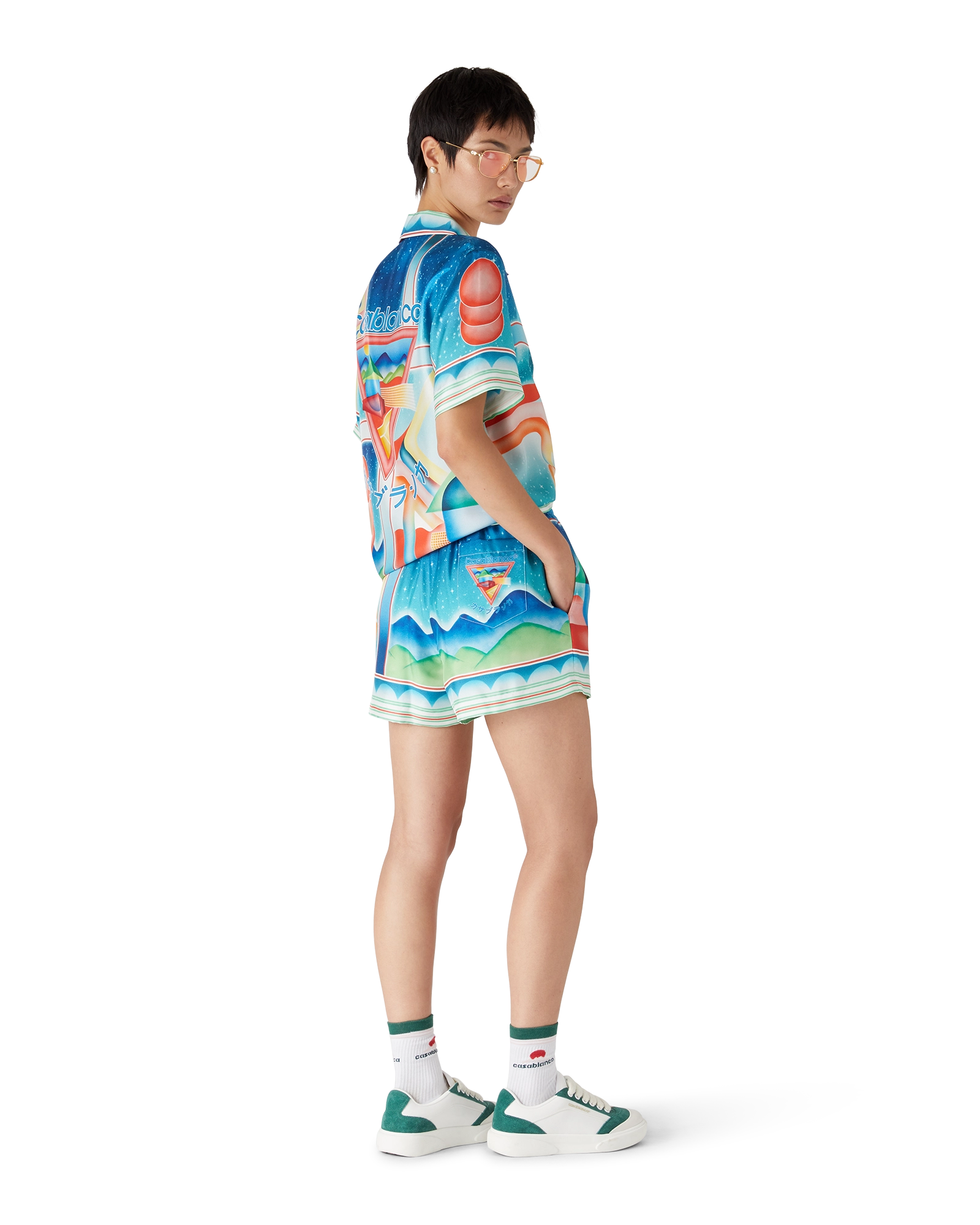 Galaxy Court Silk Shorts