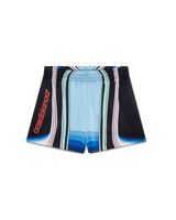 Gradient Mountain Silk Shorts