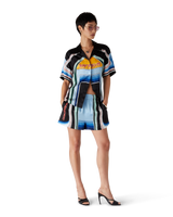 Gradient Mountain Silk Shorts