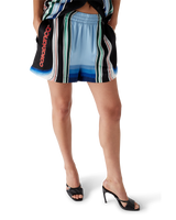 Gradient Mountain Silk Shorts
