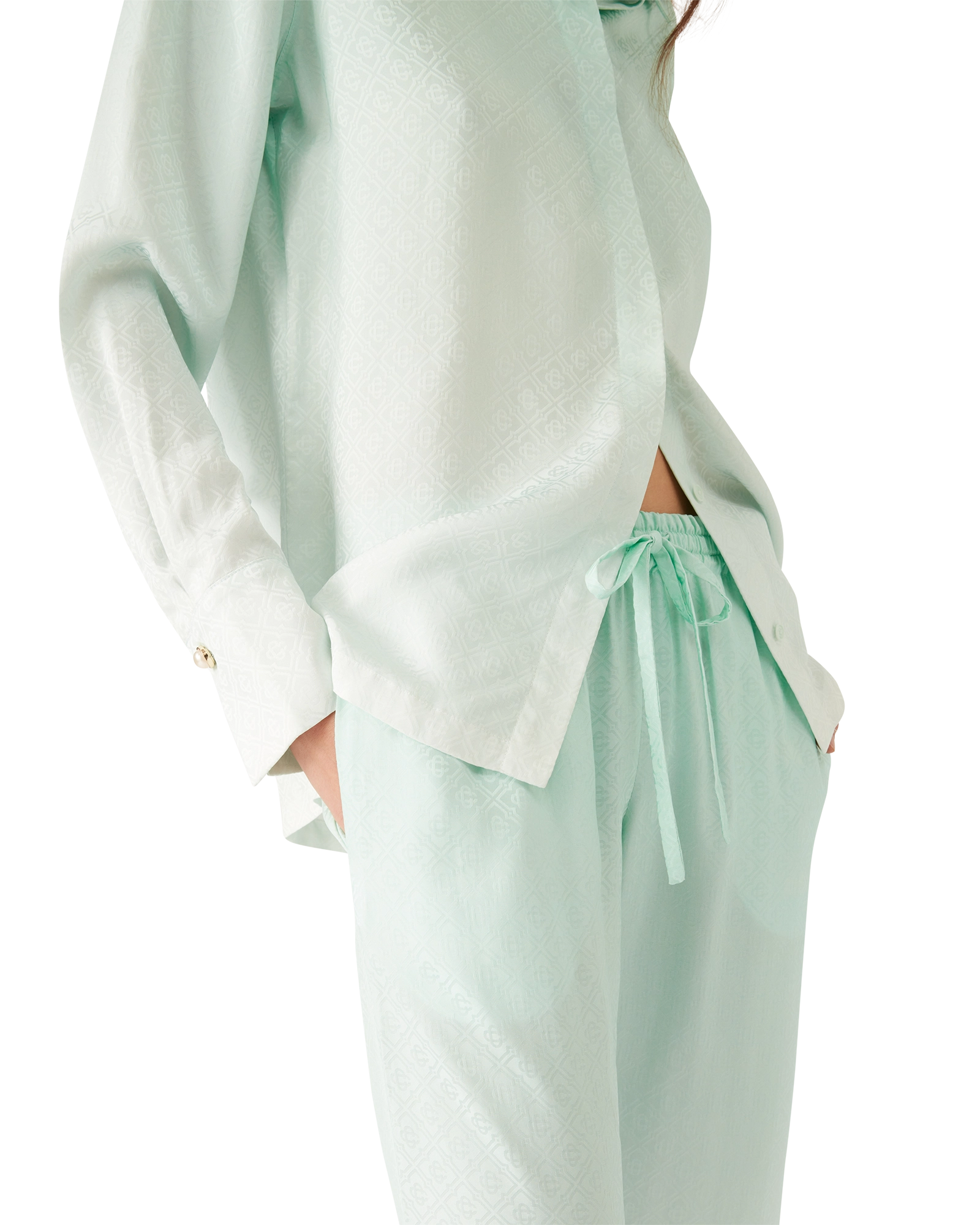 Gradient Monogram Jacquard Trousers