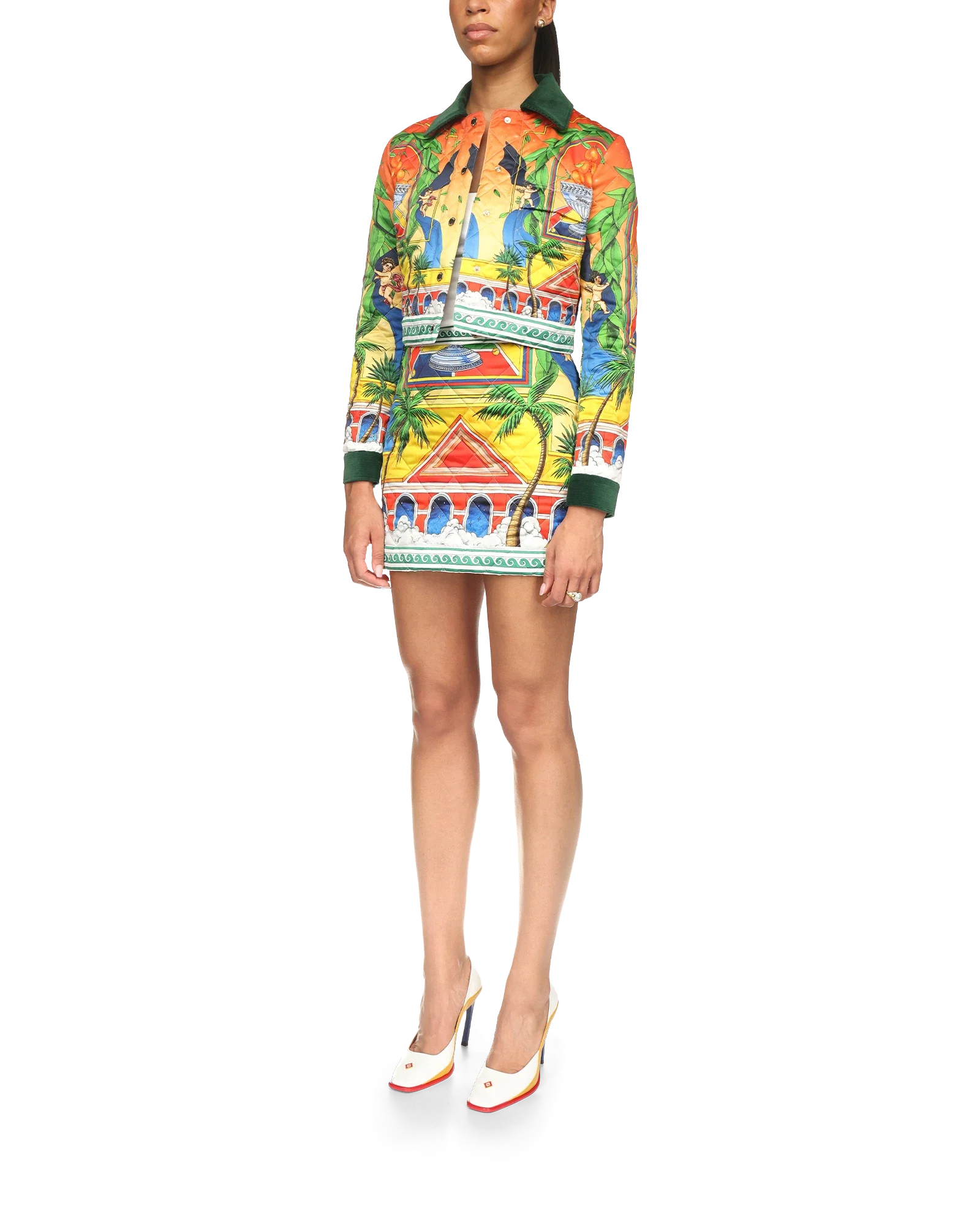 Triomphe D'Orange Quilted Cropped Jacket