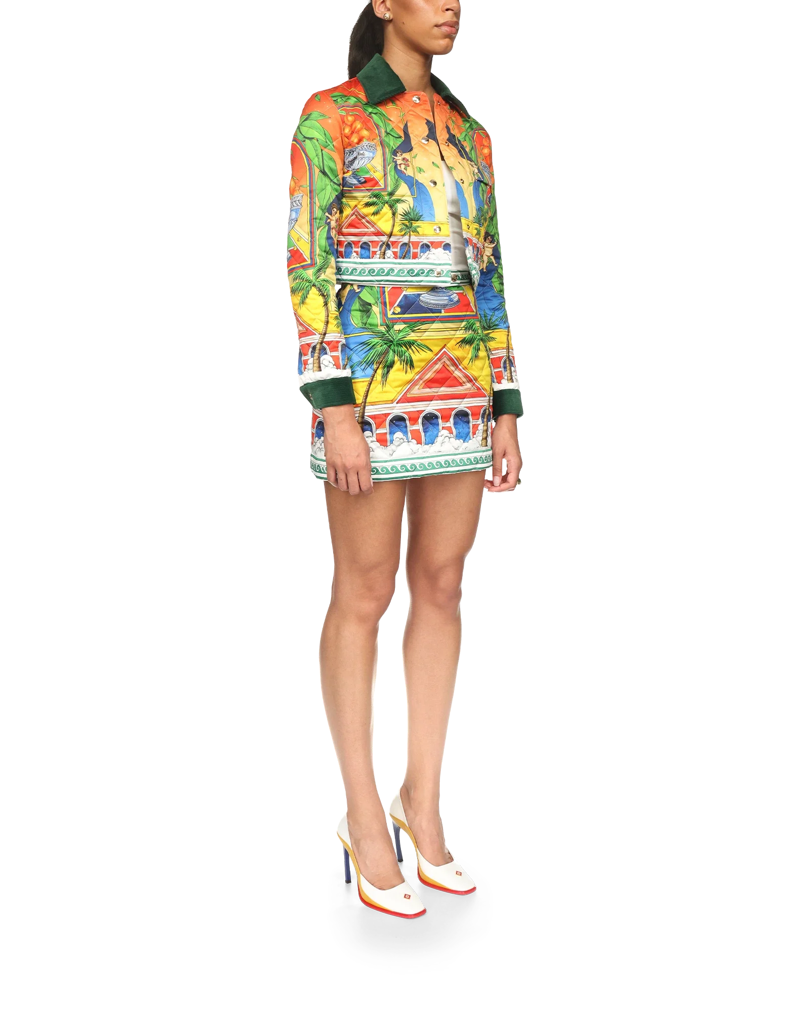 Triomphe D'Orange Quilted Cropped Jacket