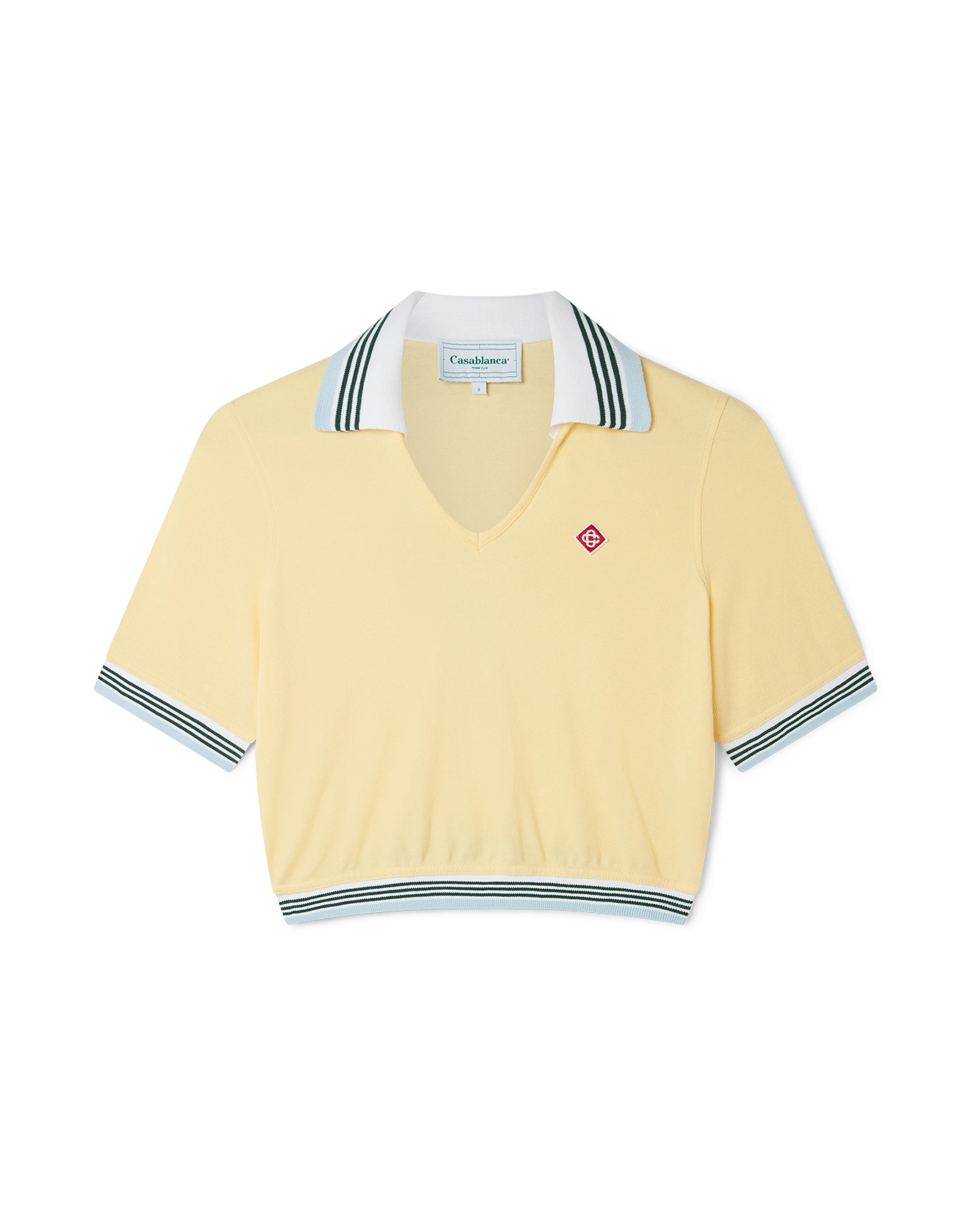 Cropped Pique Polo