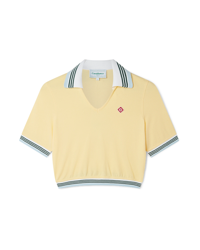 Cropped Pique Polo