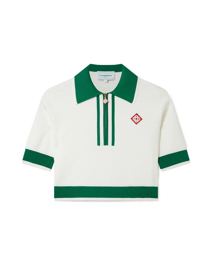 Cropped Monogram Polo Shirt