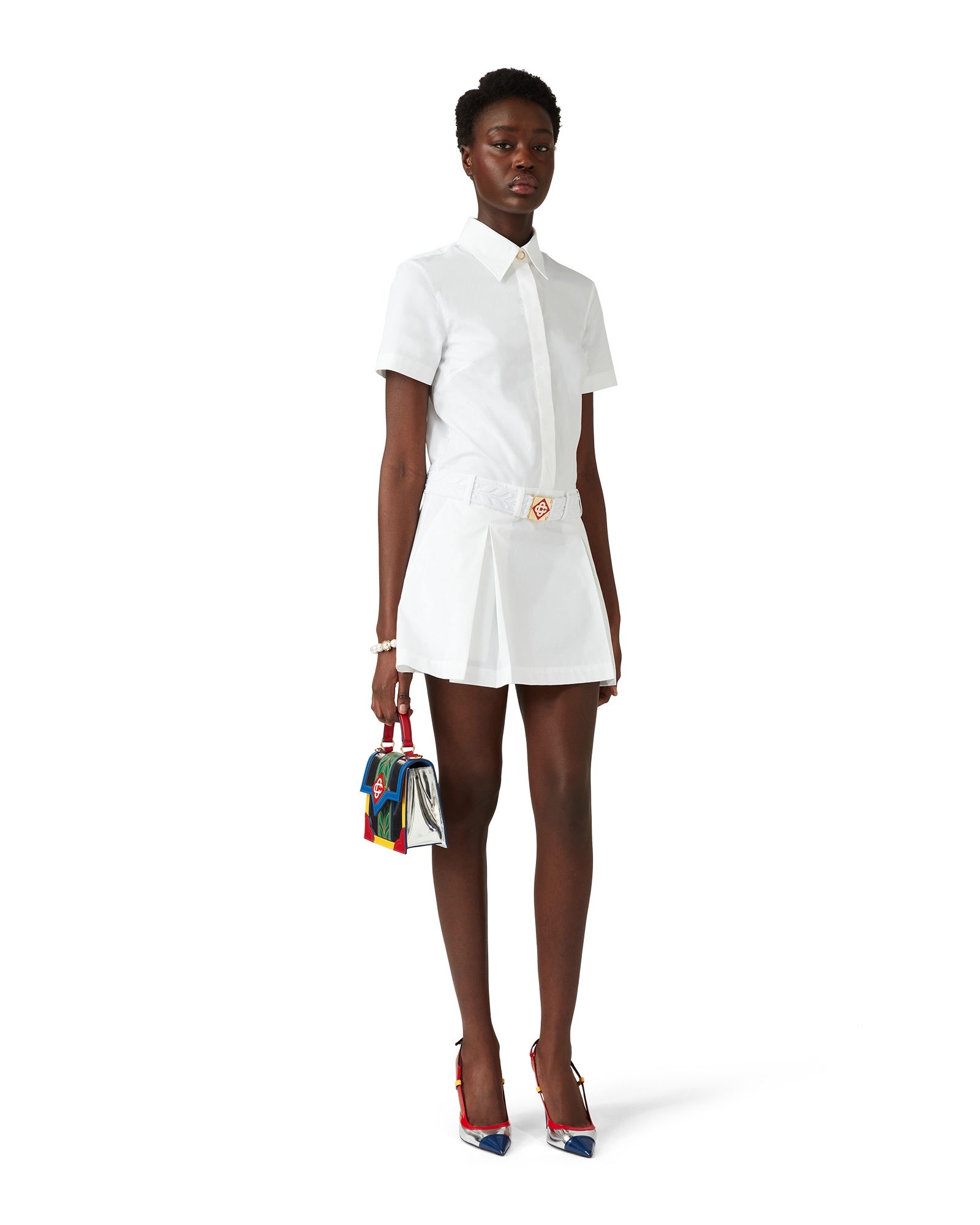 Pleated Tennis Mini Dress
