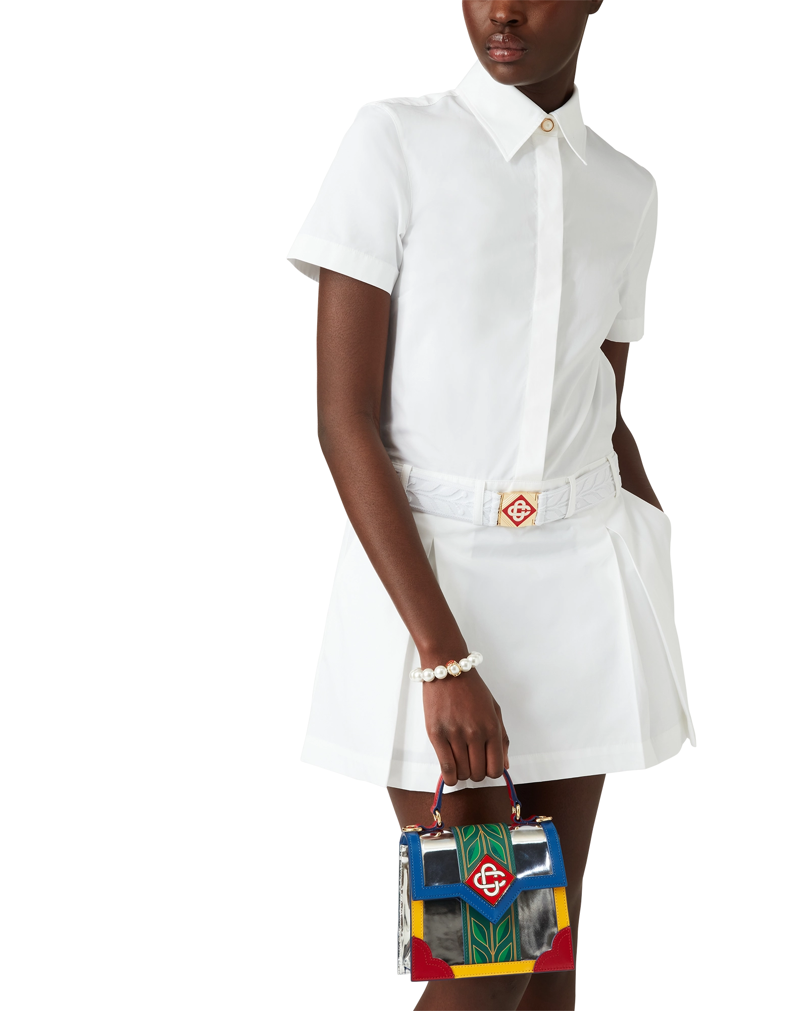 Pleated Tennis Mini Dress