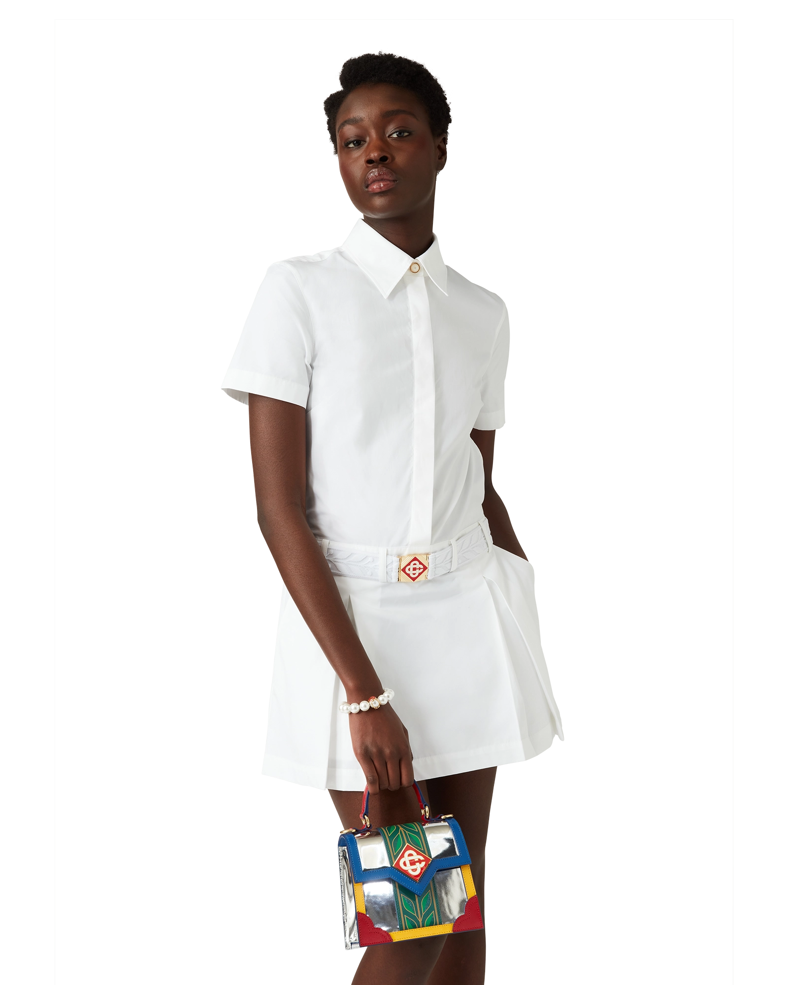 Pleated Tennis Mini Dress