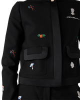 Embroidered Motif Wool Tailored Jacket | Casablanca Paris Embroidered Motif Wool Tailored Jacket | Casablanca Paris