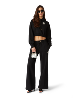 Pearl Diamond Cropped Hooded Sweatshirt