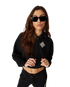 Pearl Diamond Cropped Hooded Sweatshirt