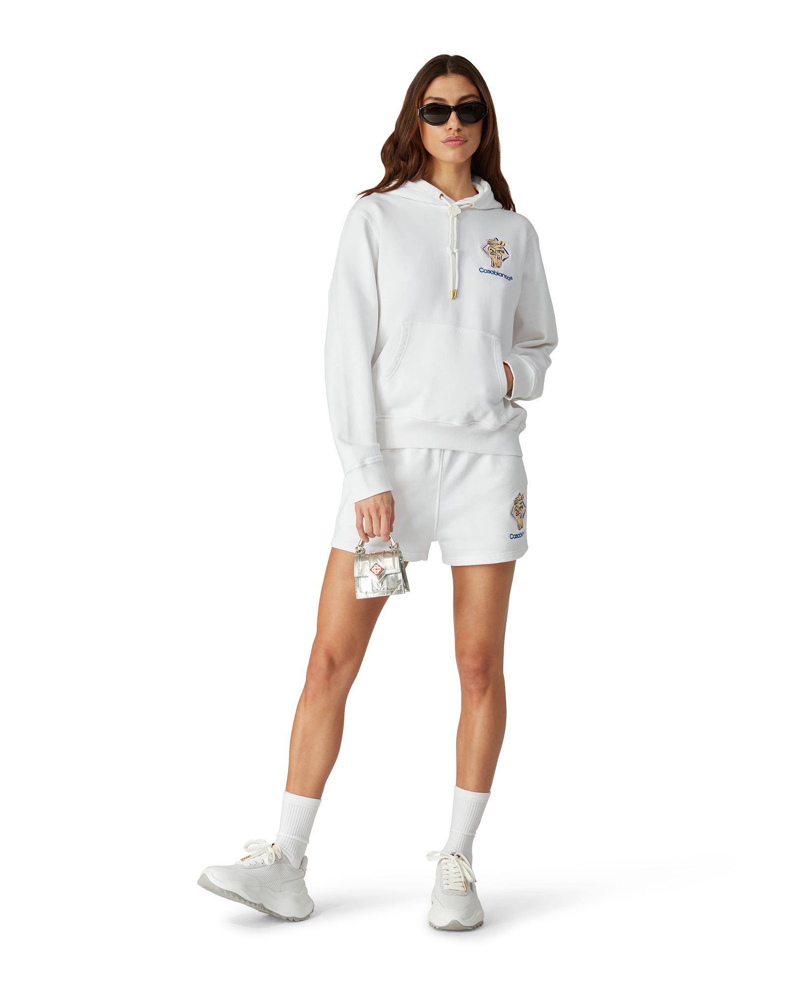 Diamond Column Hooded Sweatshirt