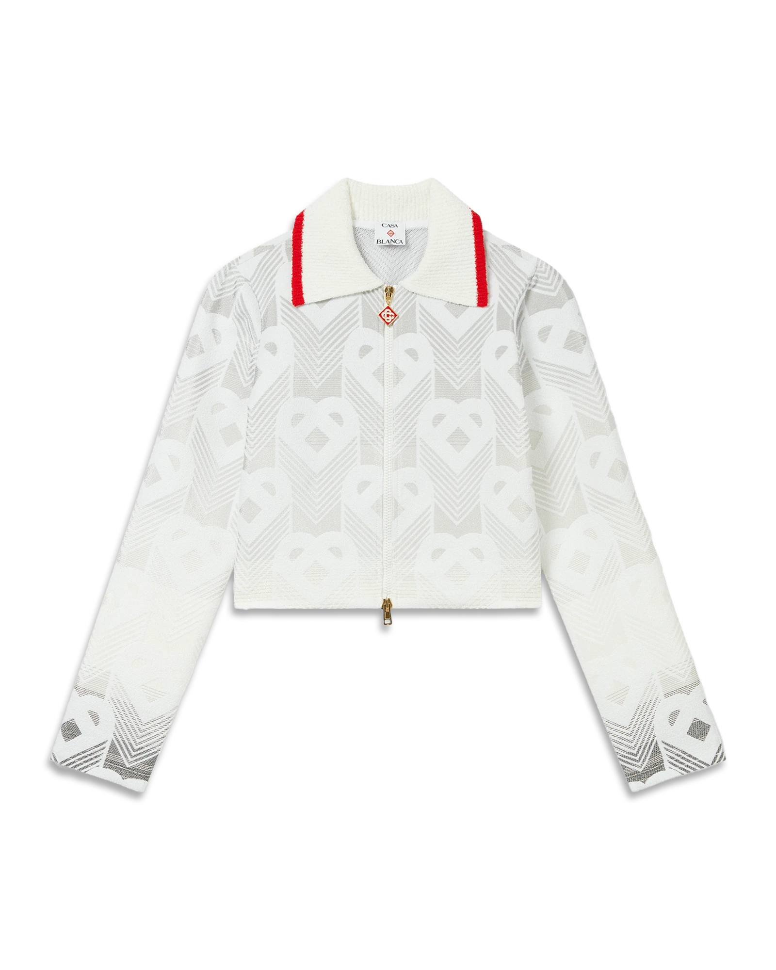 Gradient Heart Monogram Towelling Jacket