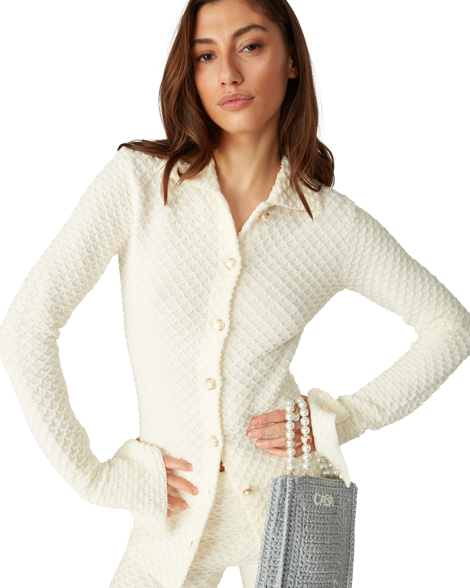 Textured Knitted Shirt