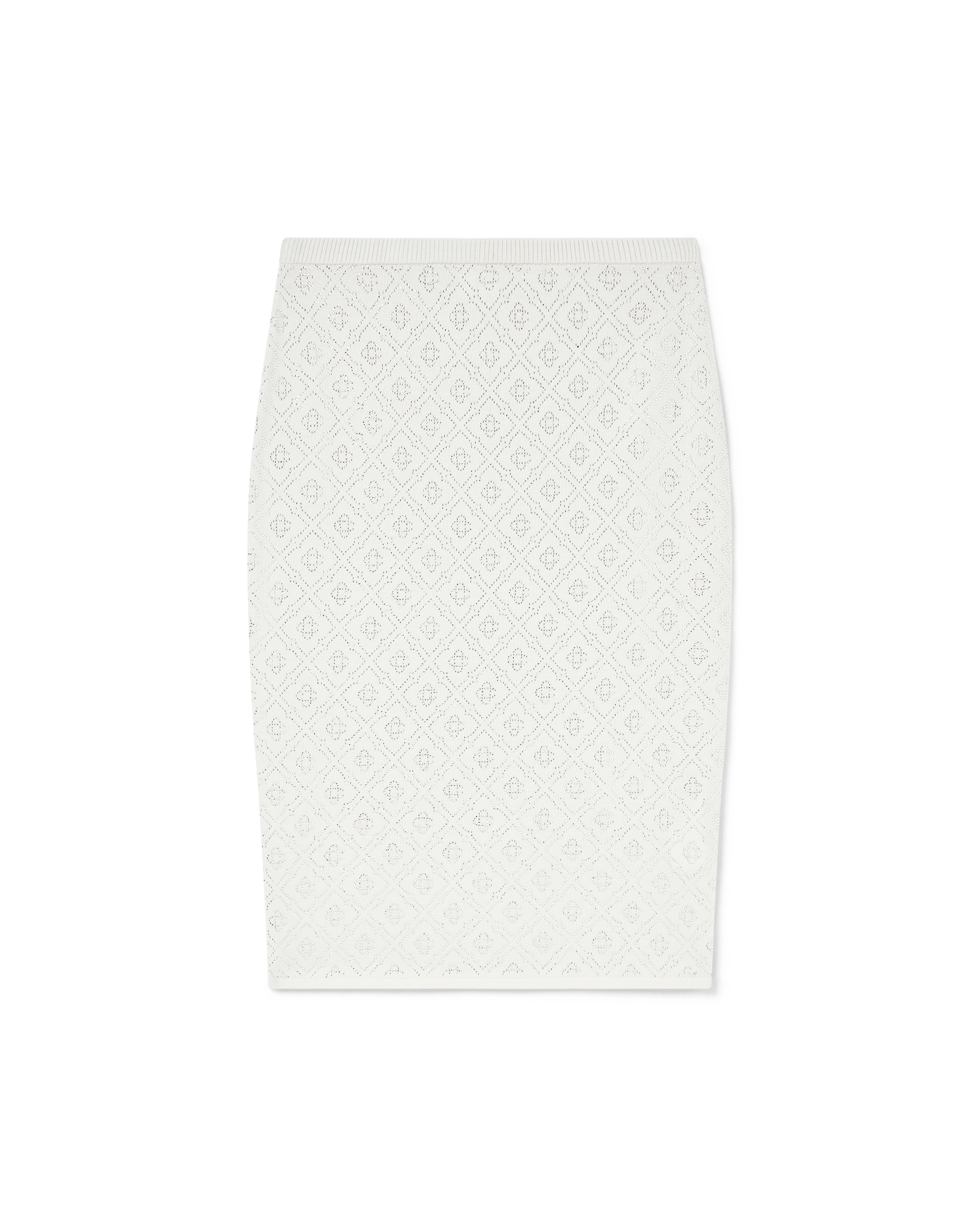 Crystal Monogram Knit Skirt