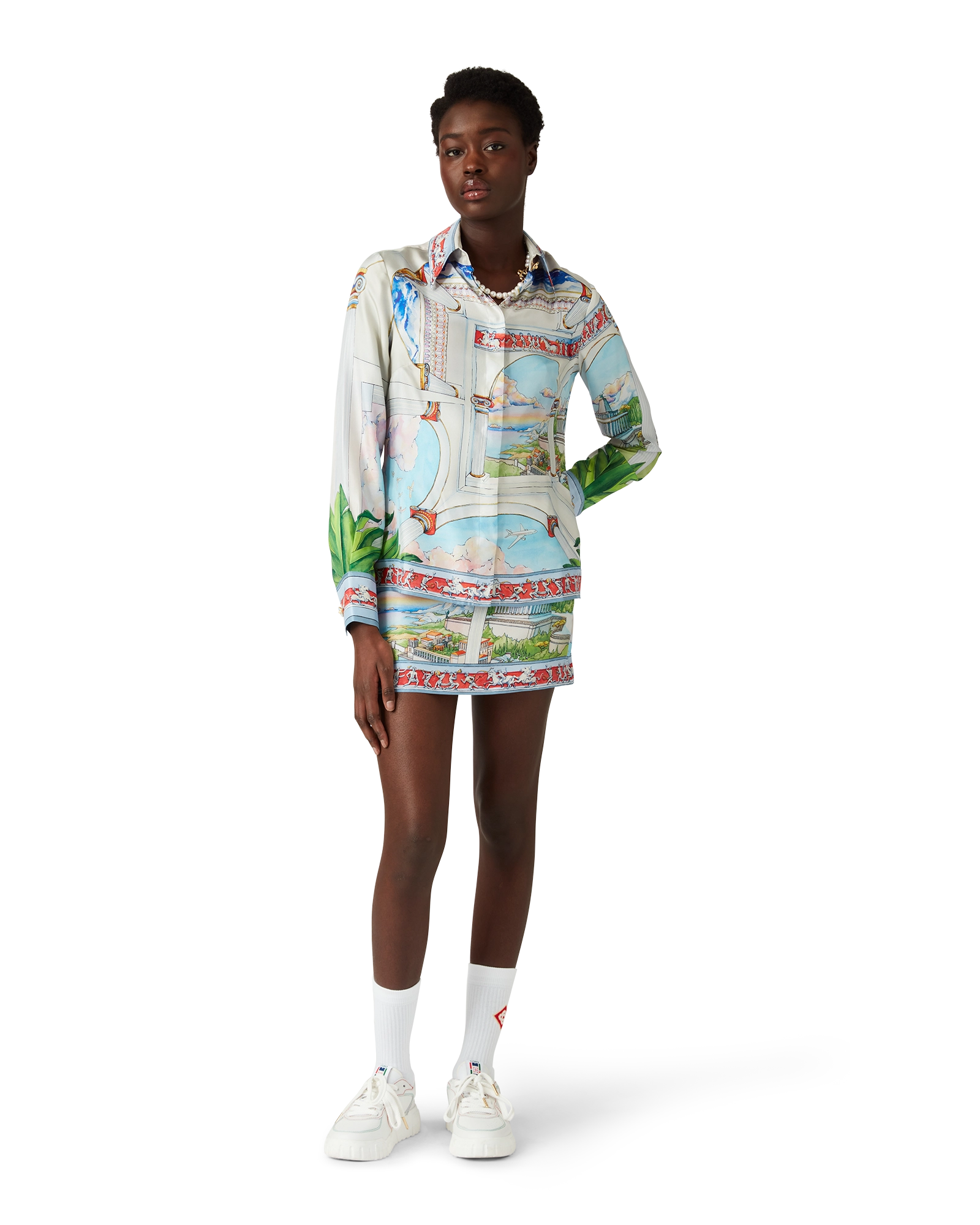 Le Passage Long Sleeve Silk Shirt