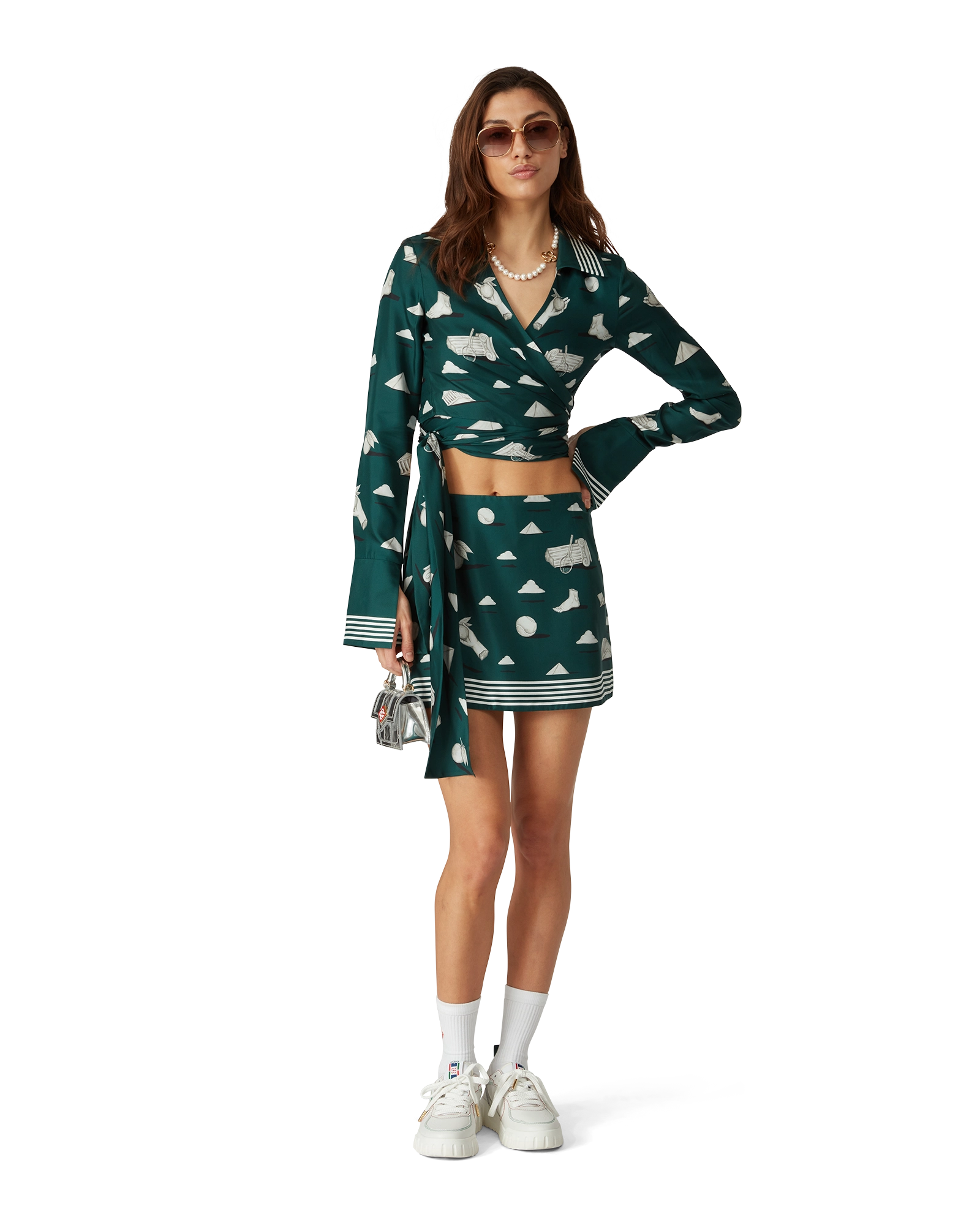 Metaphysical Silk Mini Skirt