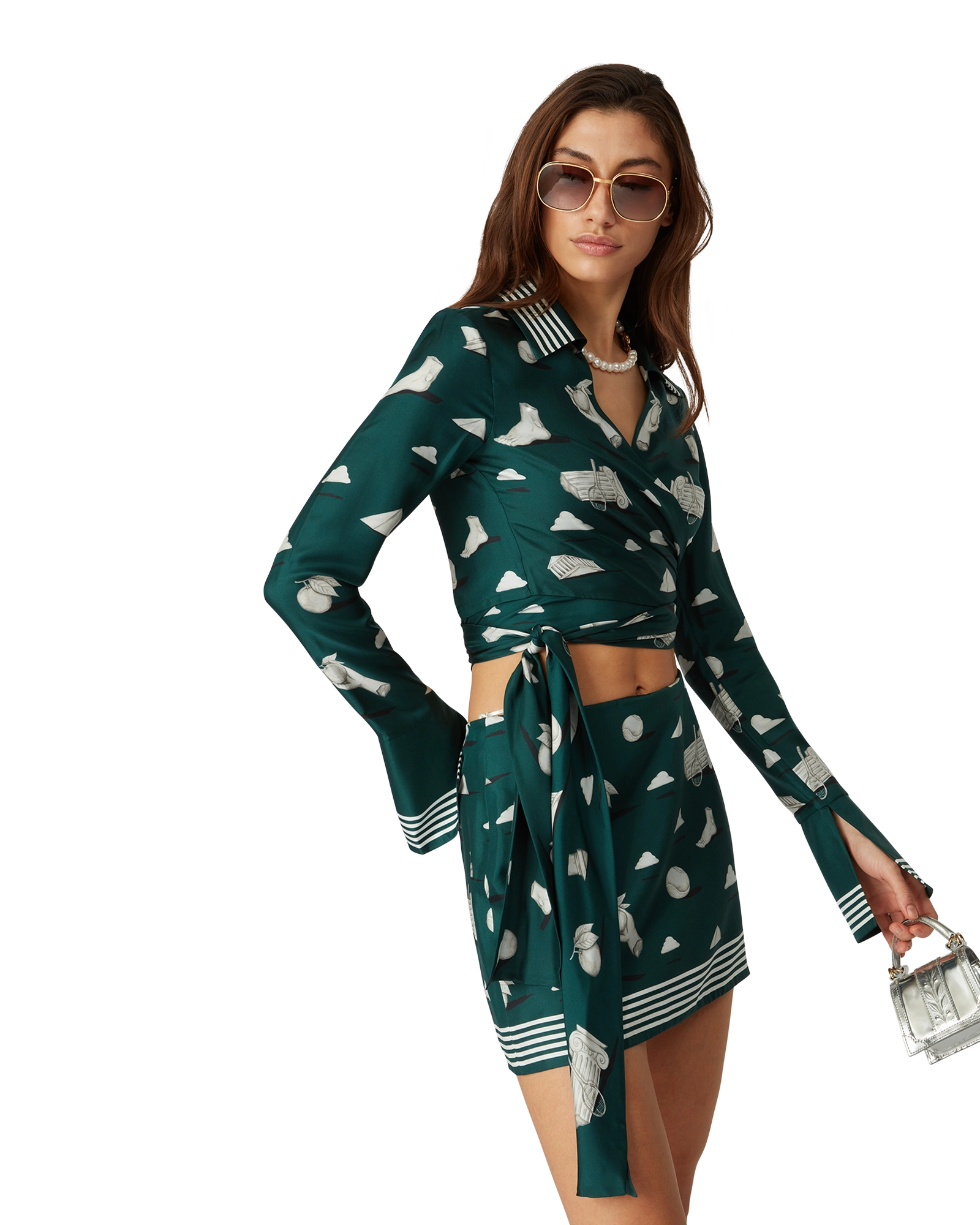 Metaphysical Silk Mini Skirt