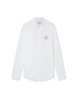 Pearl Diamond Patch Cotton Shirt