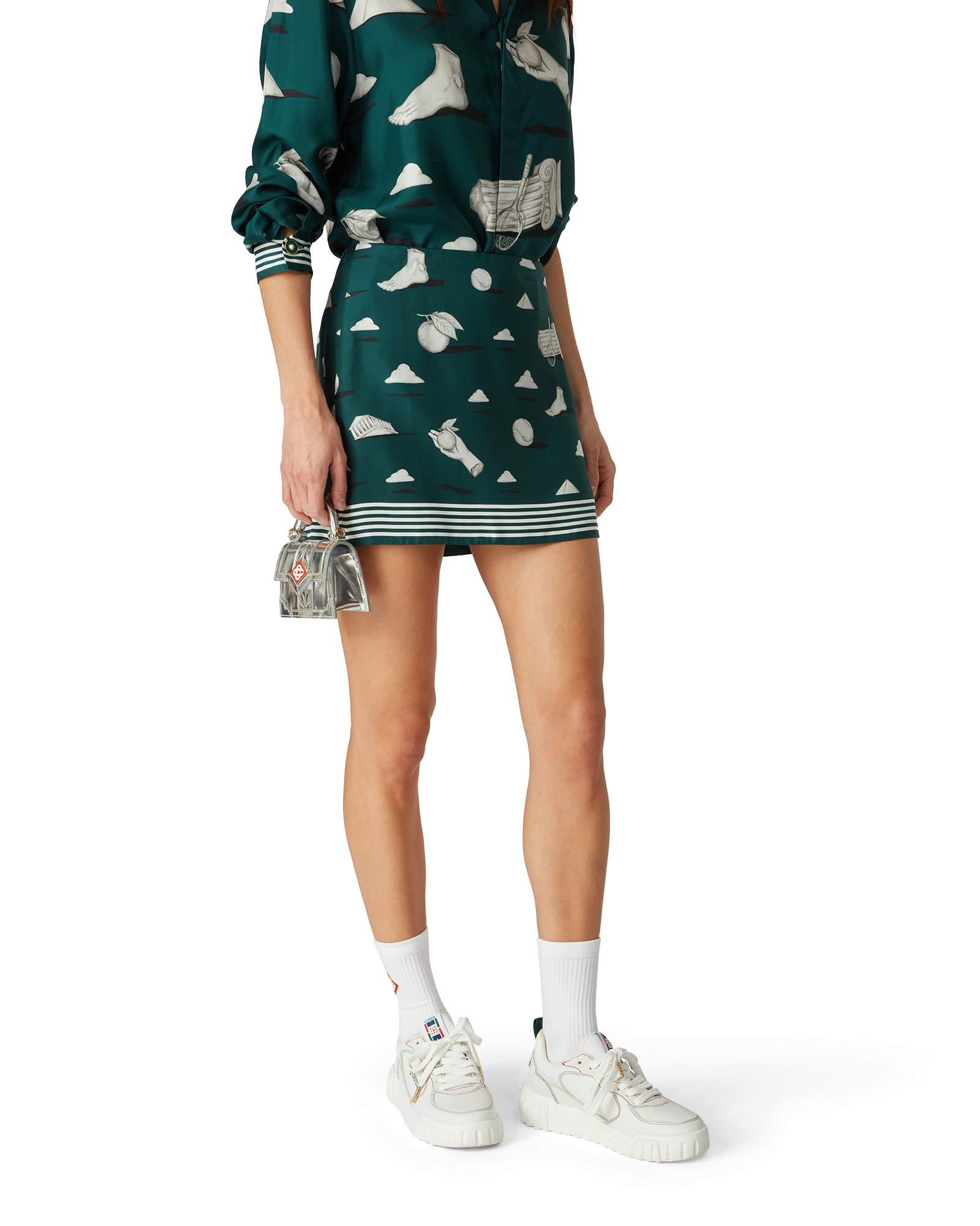 Metaphysical Silk Mini Skirt