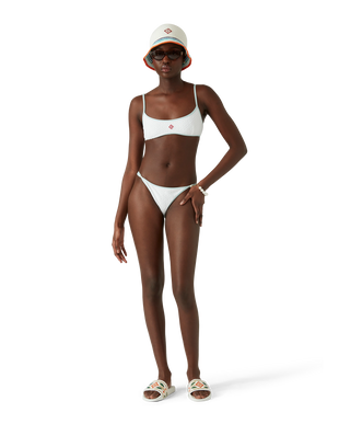 Jacquard Monogram Bikini Top