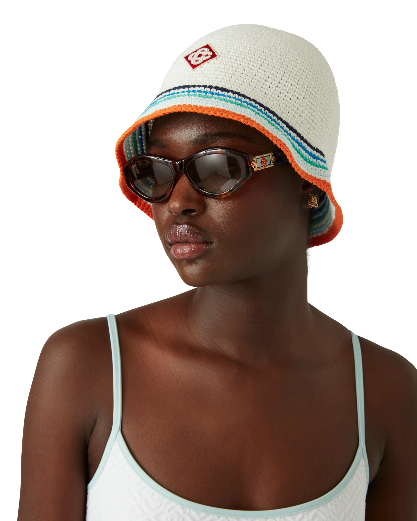 Jacquard Monogram Bikini Top