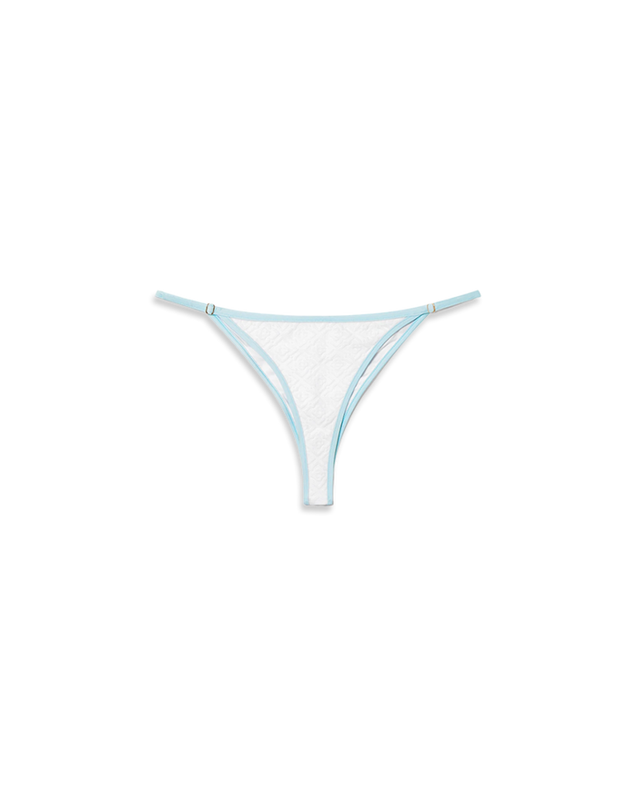 Jacquard Monogram Bikini Bottoms