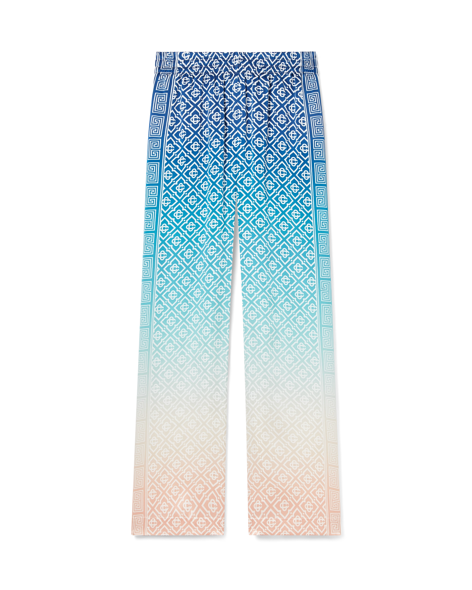 Jacquard Gradient Silk Trousers
