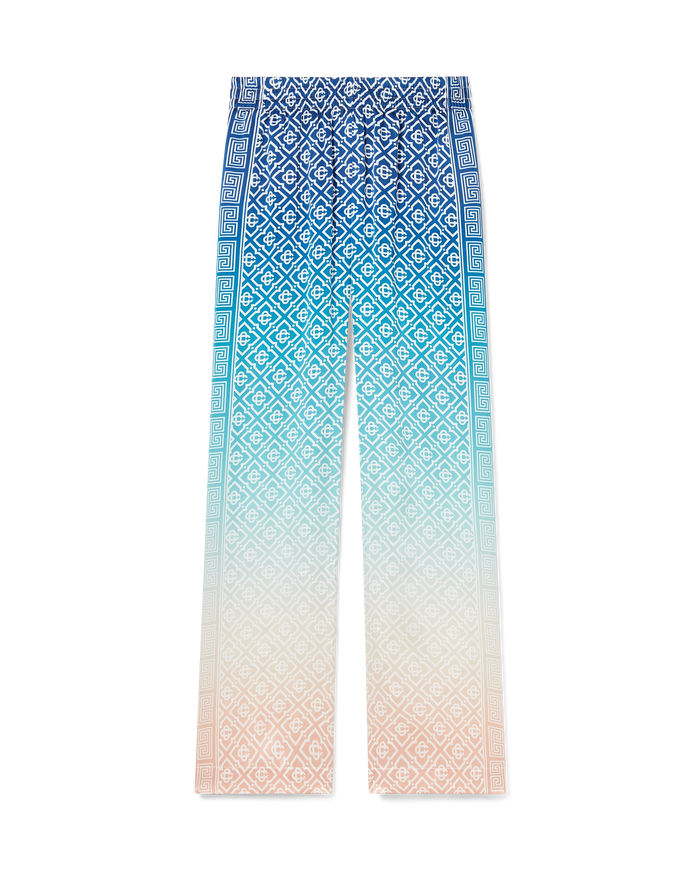 Jacquard Gradient Silk Trousers