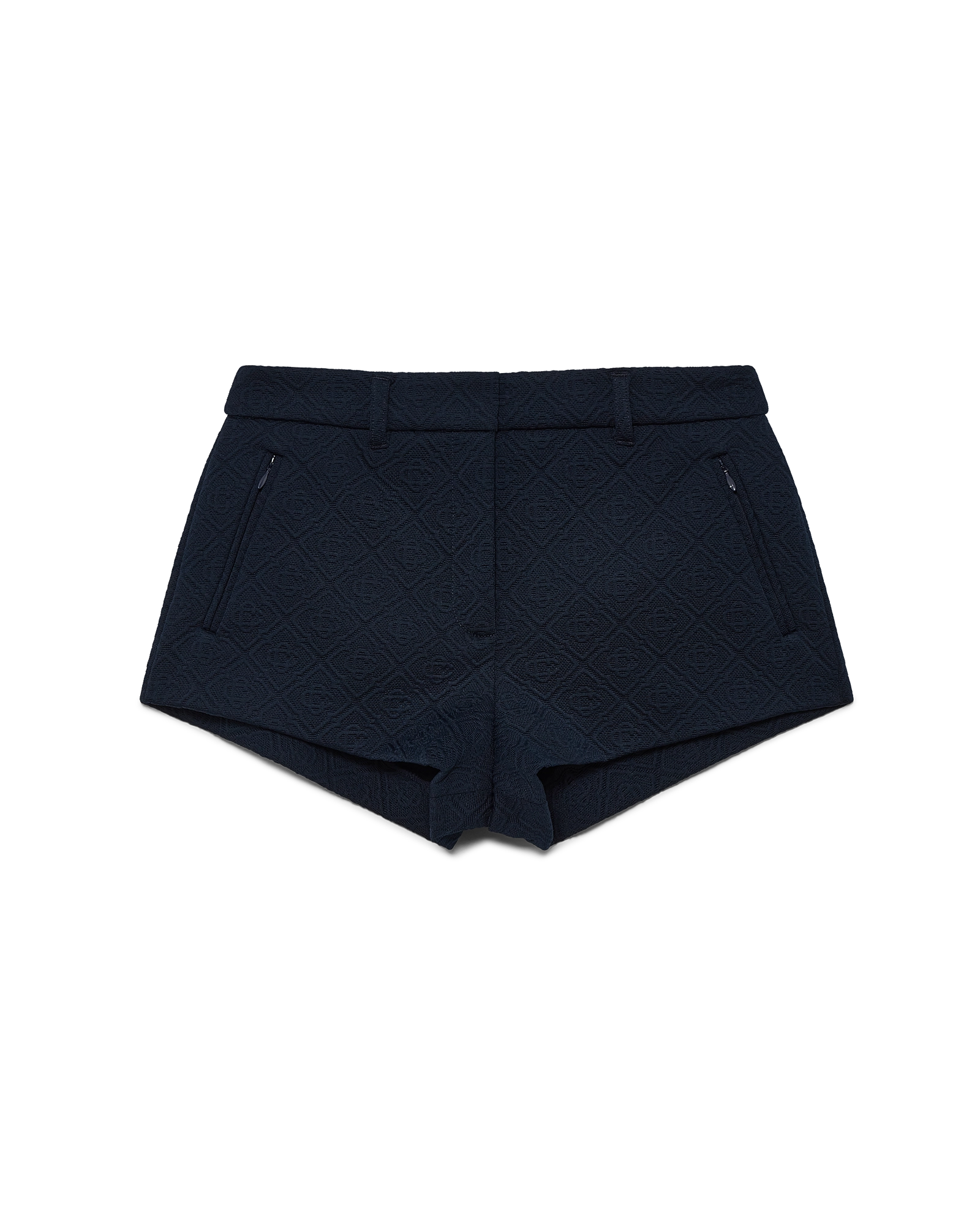 Jacquard Knit Mini Shorts