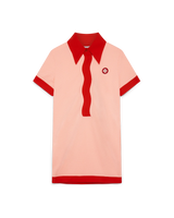 Pink Wave Polo Dress