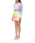 Rainbow Wave Cut-Out Mini Dress