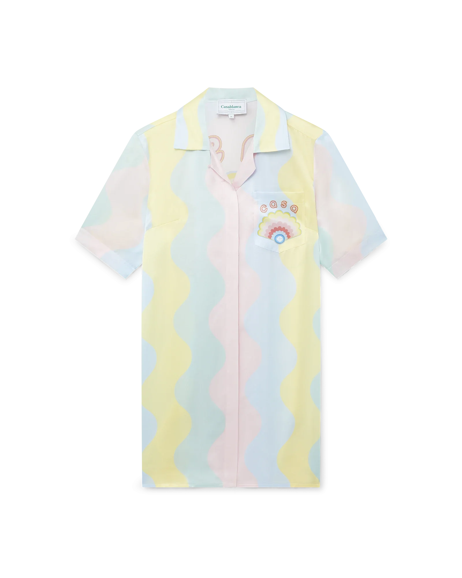 Casa Shell Wave Silk Dress