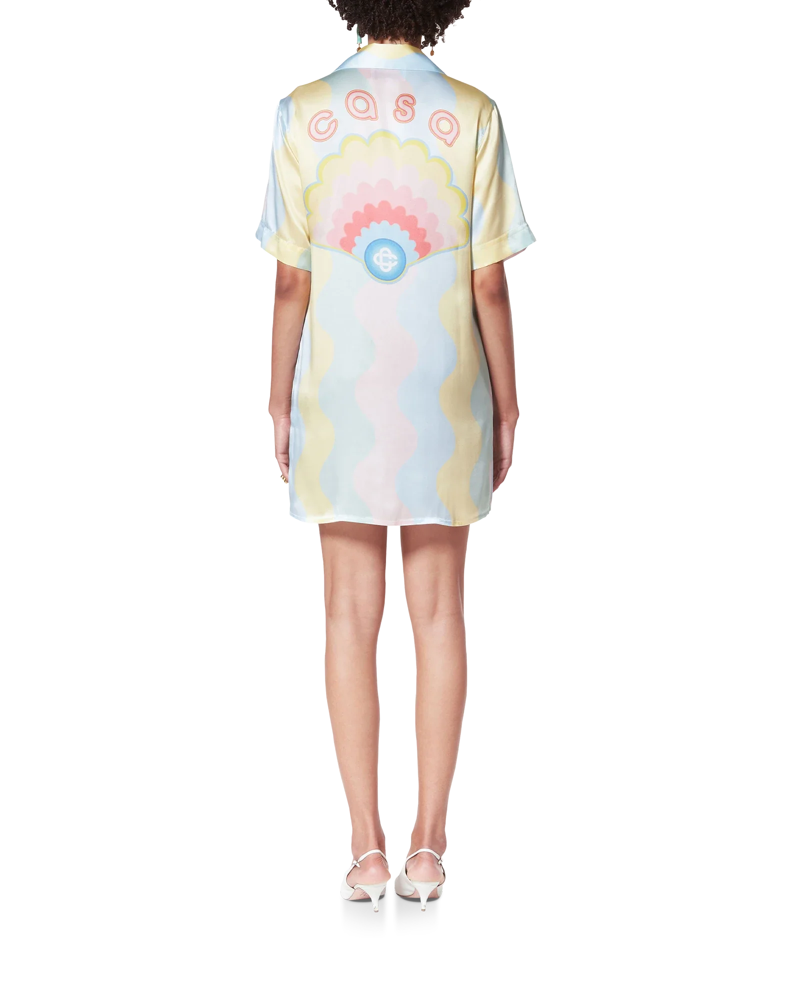 Casa Shell Wave Silk Dress