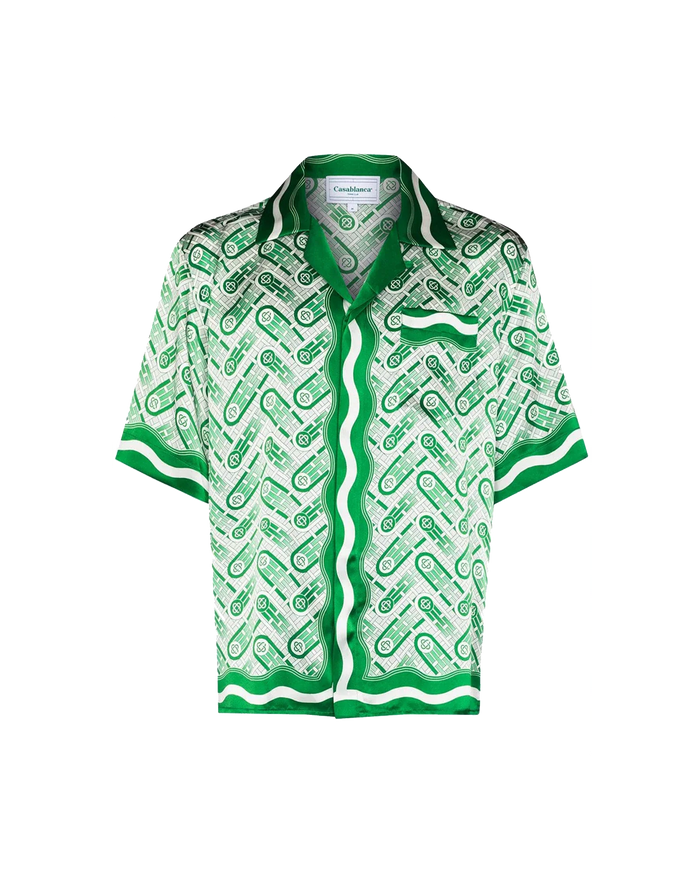 Ping Pong Monogram Silk Shirt – CBPARIS GROUP LTD