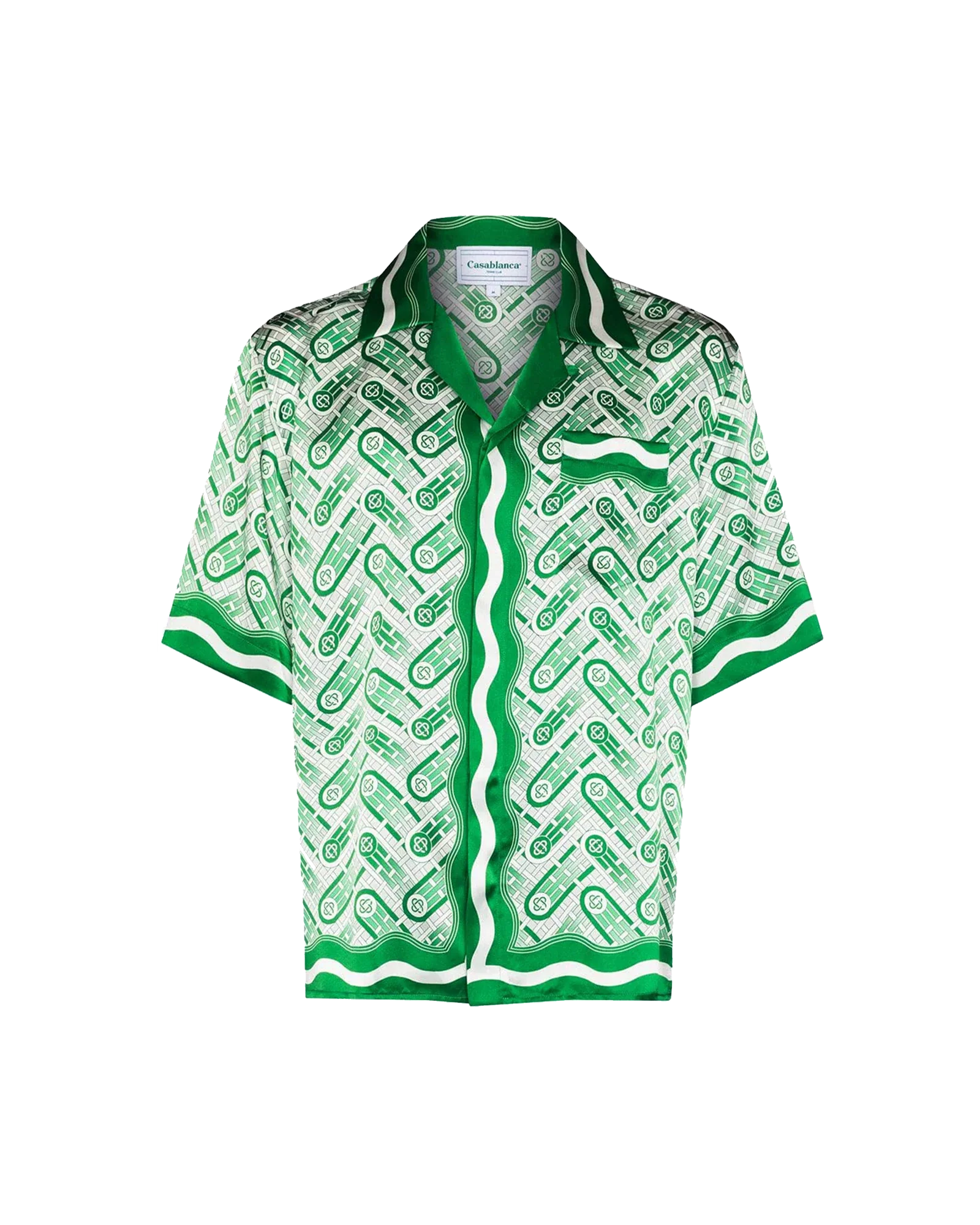 Ping Pong Monogram Silk Shirt